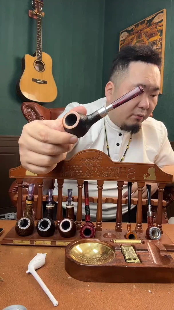石楠木木雕款章*森意大利进口石楠木烟斗