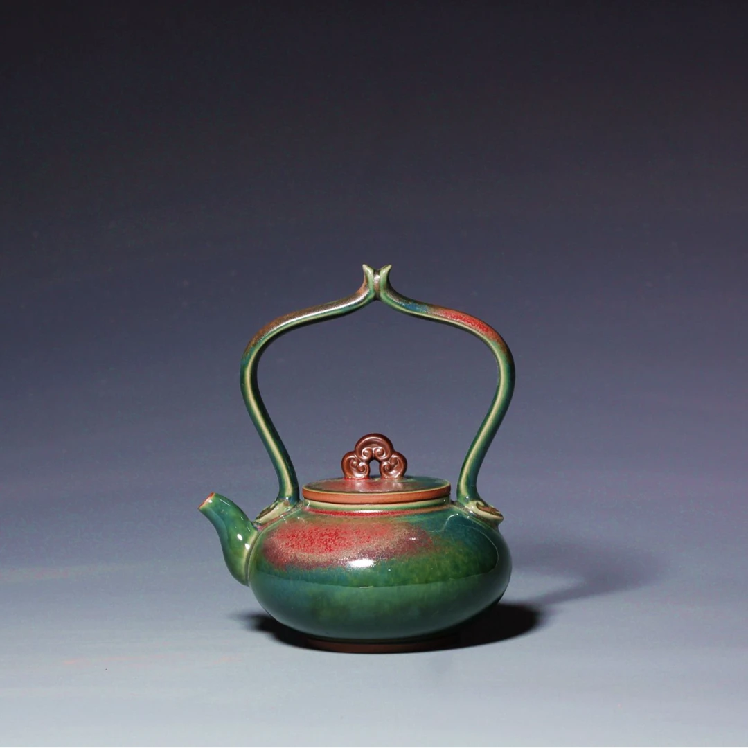 翟群 翟家钧窑瓷壶  ZQ321