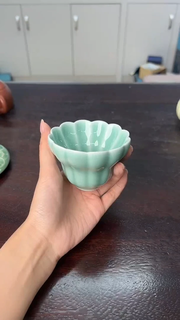 龙泉云间青瓷小米茶器