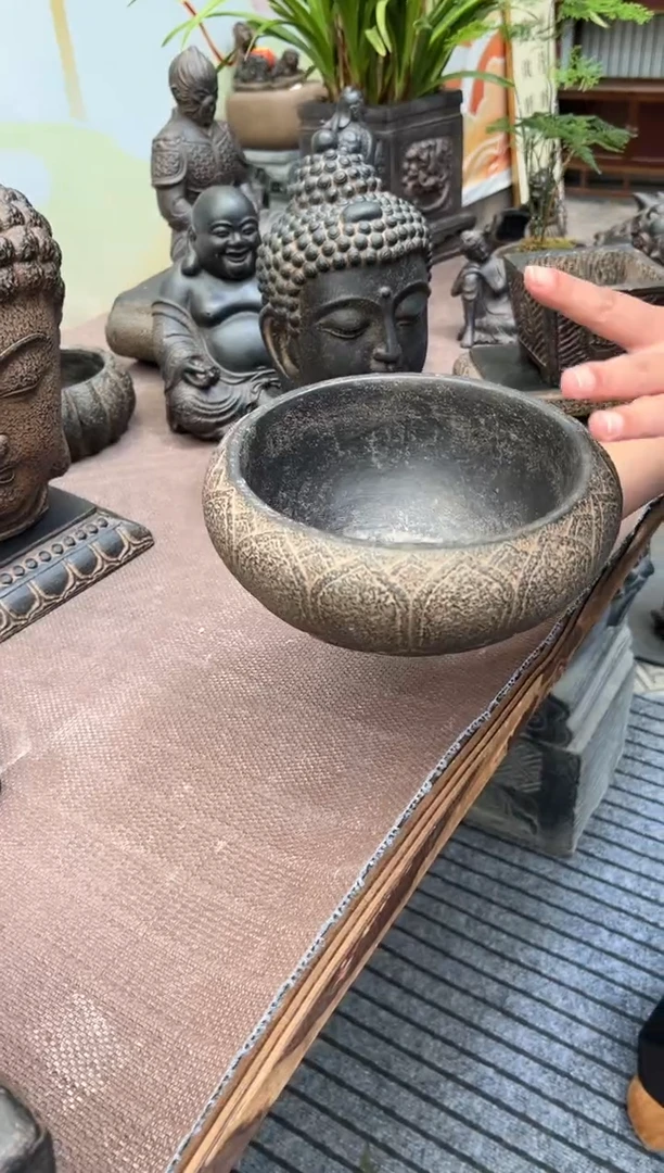 陶土【火山泥】莲花钵