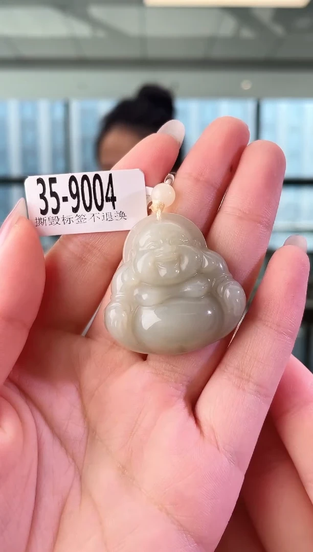 颈饰未镶嵌和田玉35佛公 9004