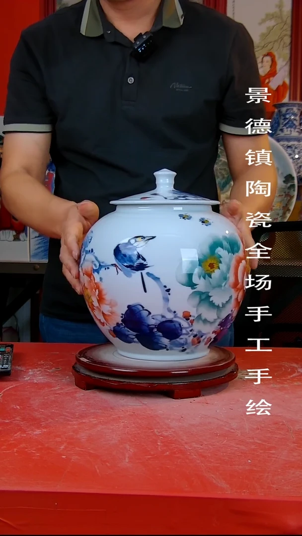摆件手景德镇陶瓷 全场手工绘5