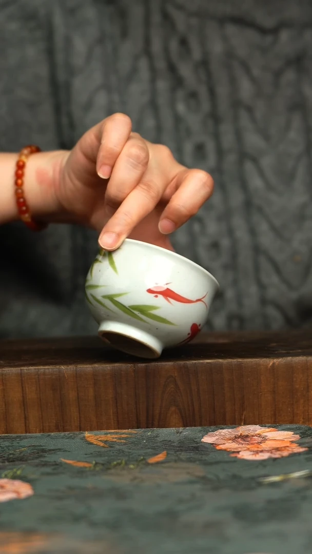 杯釉下彩手工手绘同款陶器