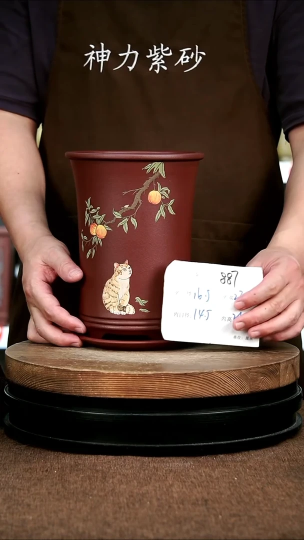 紫砂花盆花卉园艺887+Z