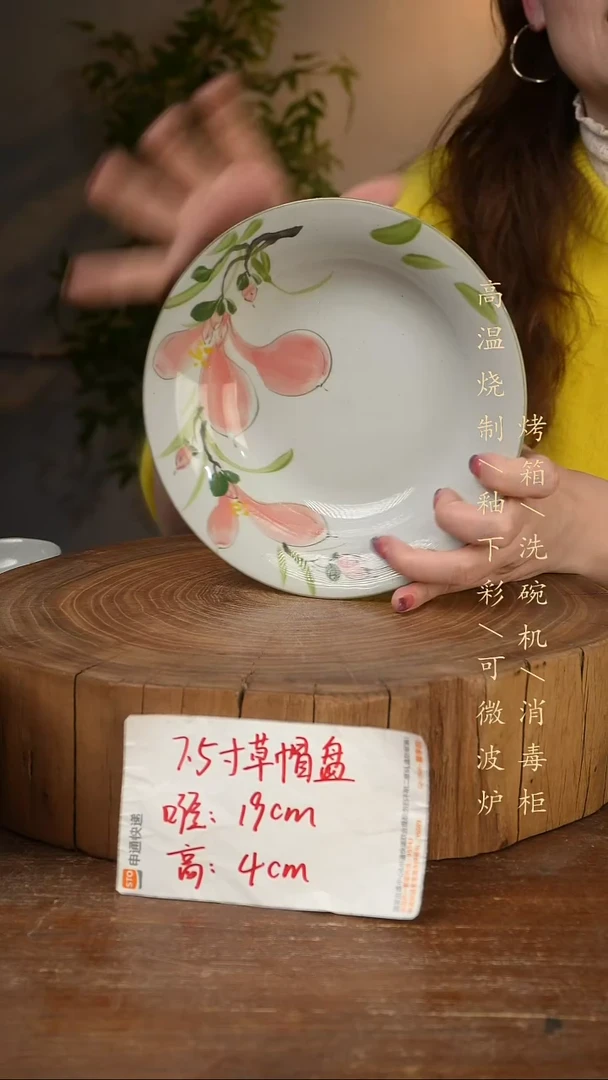 碗瓷景德镇手工手绘高温瓷釉下彩