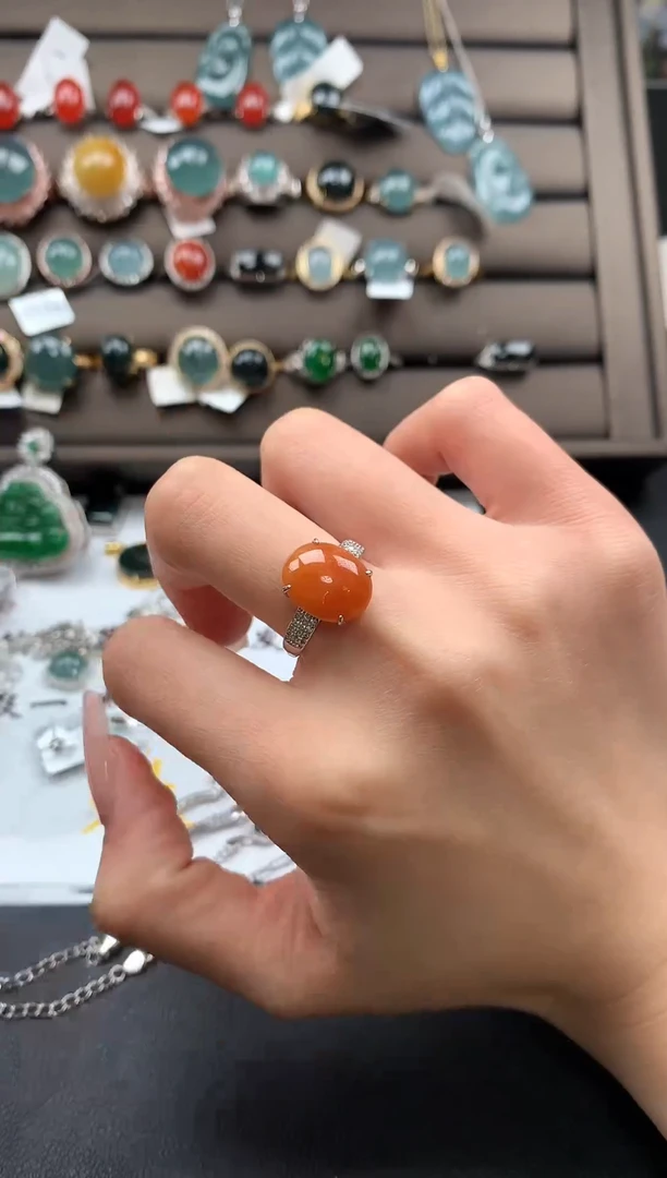 【闪购商品】翡翠戒指银S925镶嵌3123123121