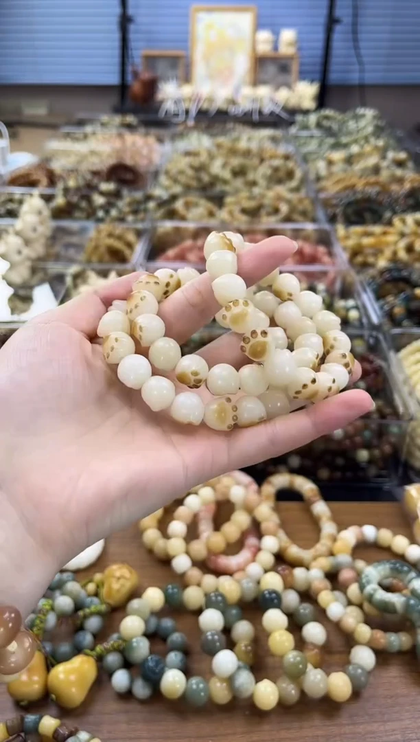 菩提根/象牙果手串【瑕疵出不挑】老款炭烧猫爪12mm