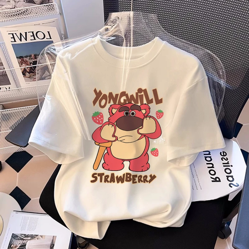 白色女童纯棉短袖t恤2025新款夏季薄上衣半袖男童女孩中大童装潮