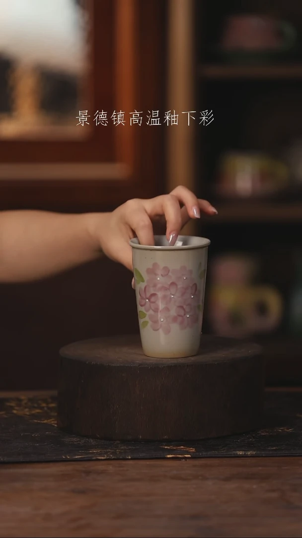 陶瓷景德镇高温釉下手绘陶瓷486