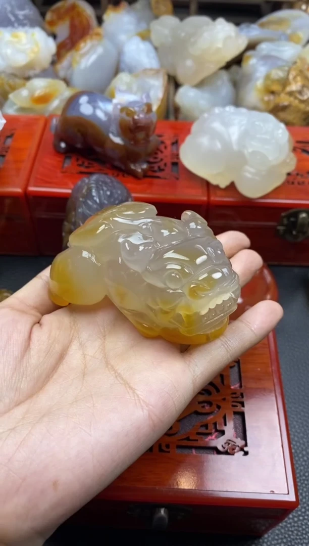 未镶嵌手把玛瑙/玉髓陈*00