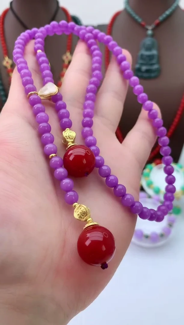 【闪购商品】翡翠颈饰14K金镶嵌D244项链