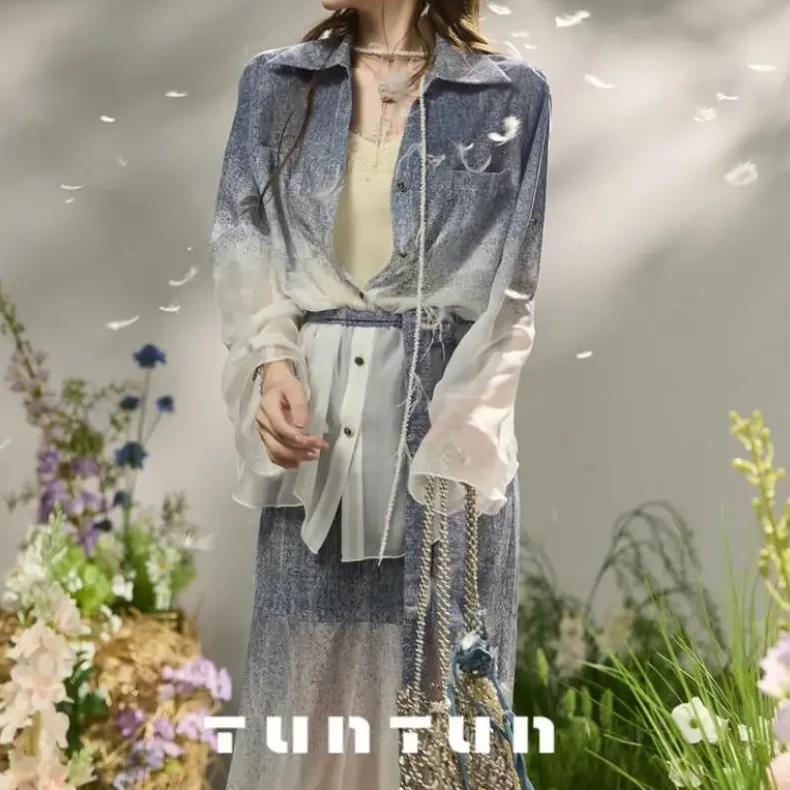 时尚【蓝渊衬衫】衬衫