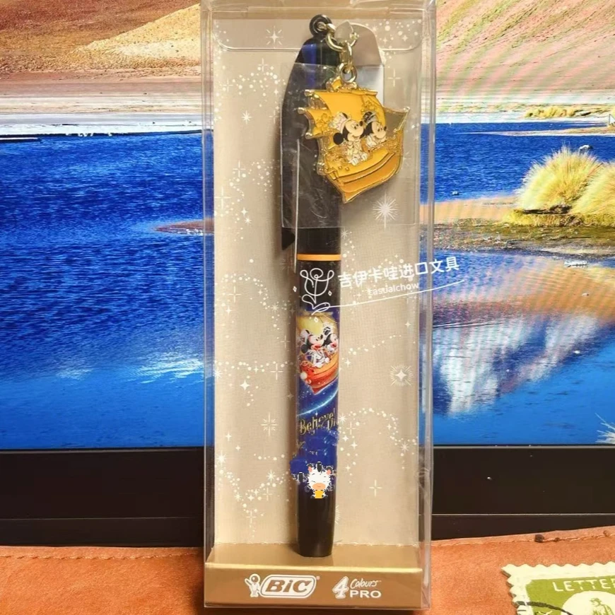 东迪四色模块笔法国比克中油笔金属吊坠笔