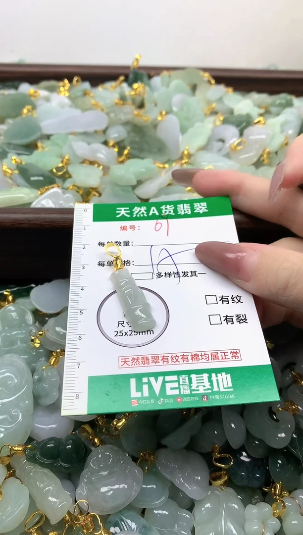 颈饰未镶嵌翡翠纯天然缅甸A货翡翠-69