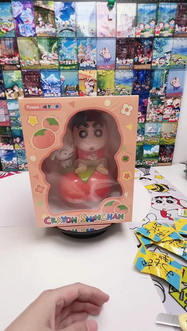 搪胶(火火寄拍)正版蜡笔小新柿柿如意大手办