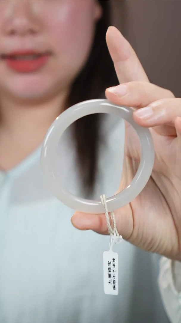 和田玉手镯未镶嵌27【柚子来啦】和田玉拍一发一53