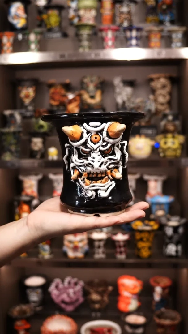 无* 泰国进口手工花盆个性创意花盆