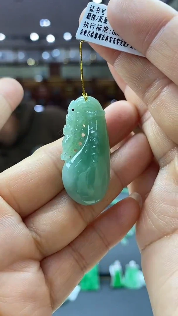 颈饰未镶嵌翡翠钱袋