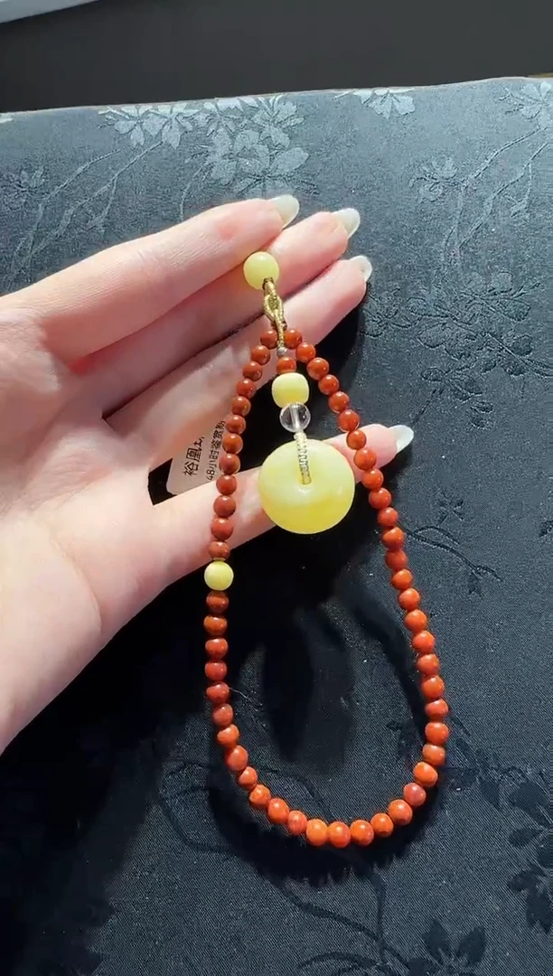 【闪购商品】南红玛瑙手机链未镶嵌南红手机链