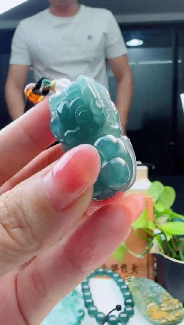 翡翠未镶嵌颈饰多样性发货其中一件