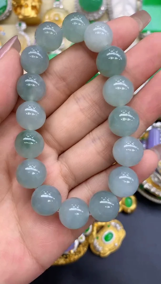 未镶嵌手串翡翠57-中国好珍宝