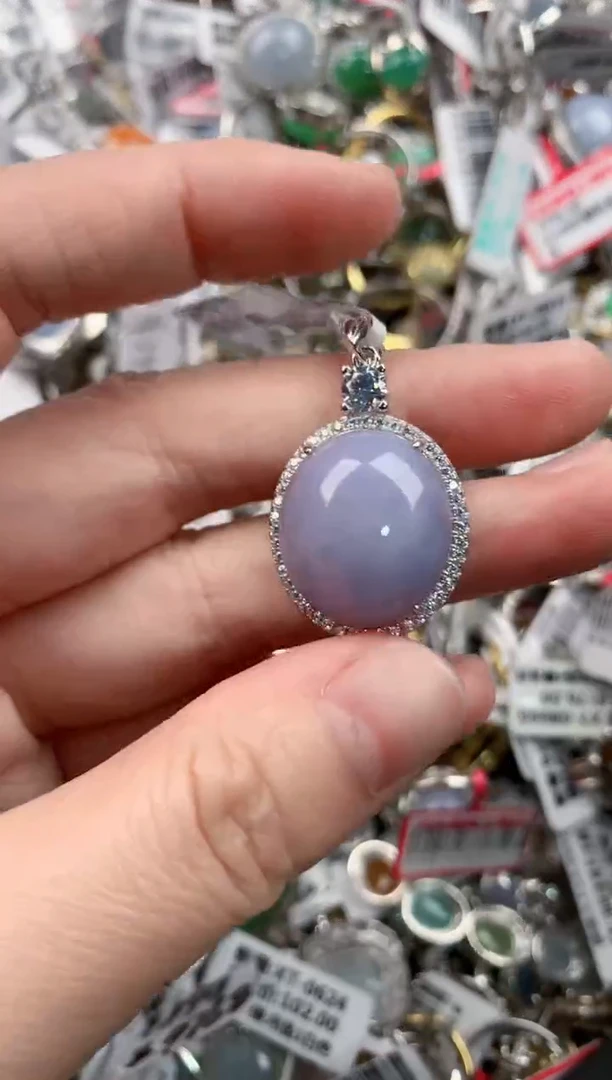 银S925镶嵌戒指翡翠2222       7