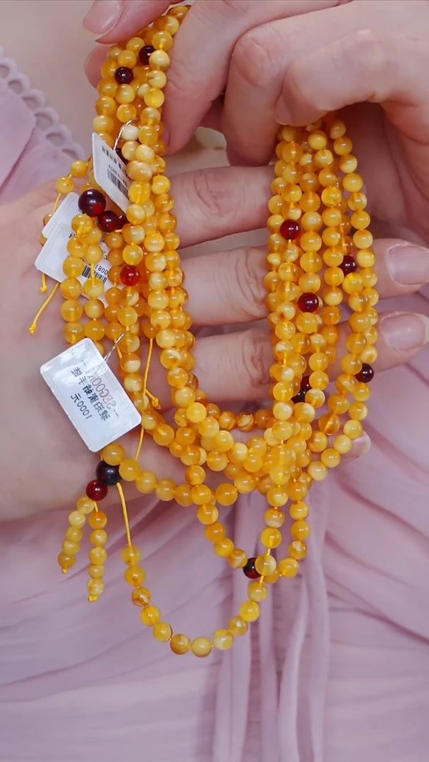 未镶嵌颈饰血珀8【】多样性发一珠径5