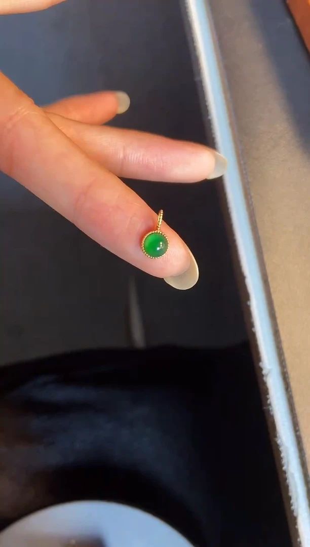 吊坠(不含链)银S925镶嵌翡翠1