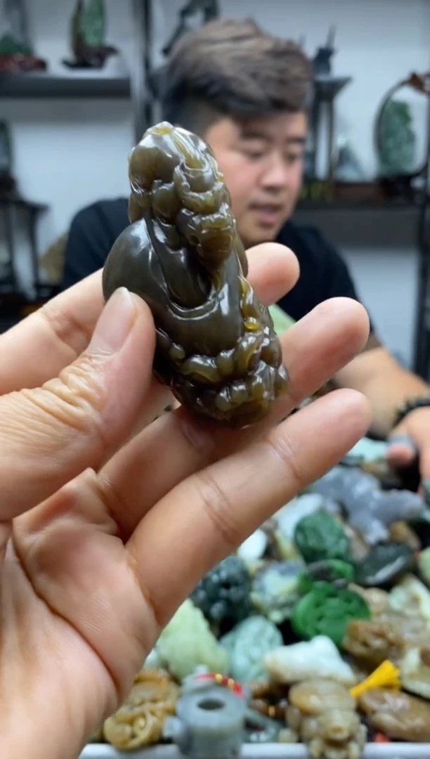 和田玉未镶嵌把件1