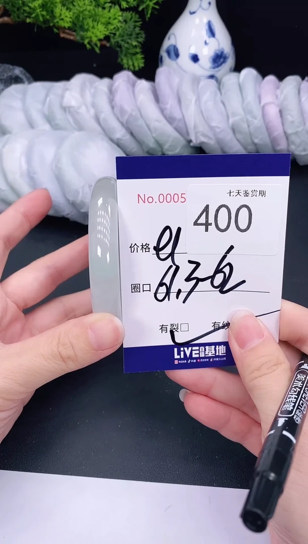 未镶嵌手镯翡翠400