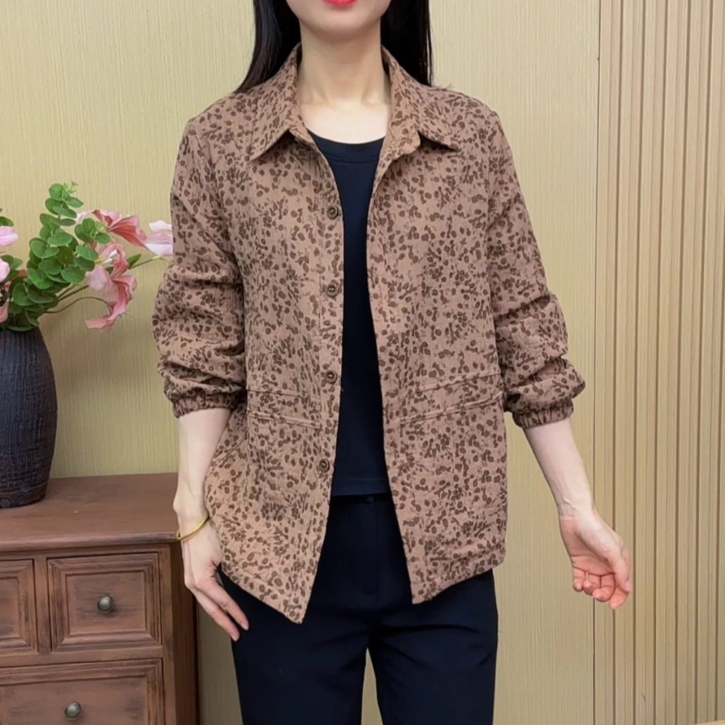 春夏新款休闲防晒百搭外套洋气减龄薄款妈妈装