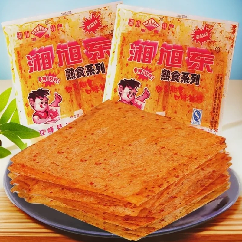 湖南特产湘旭东麻辣片网红香辣大辣片儿时手撕干硬辣条麻辣零食