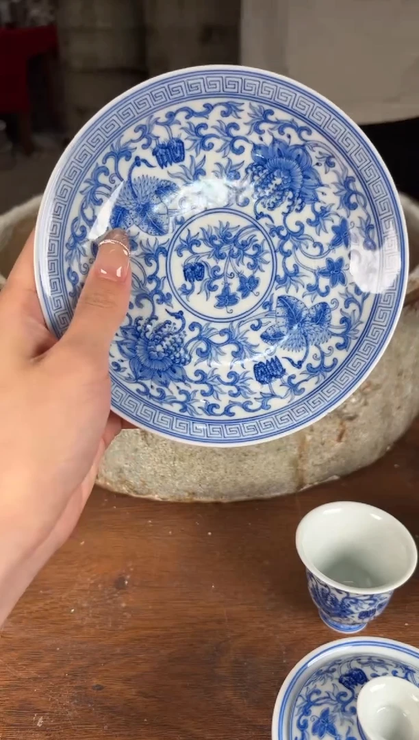 杯看山柴窑青花看山柴窑青花