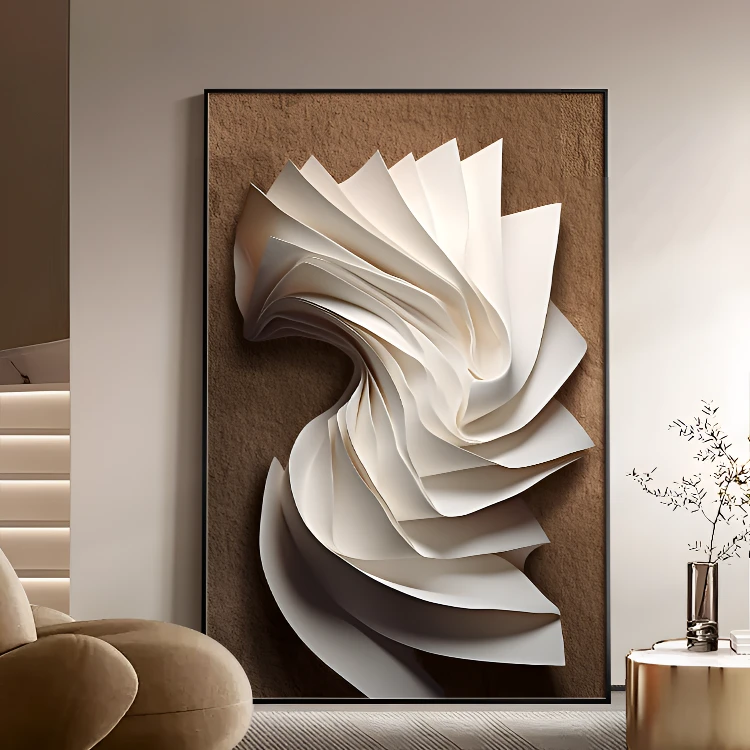 【视界】意式极简客厅落地画沙发背景墙装饰画轻奢高级感玄关挂画