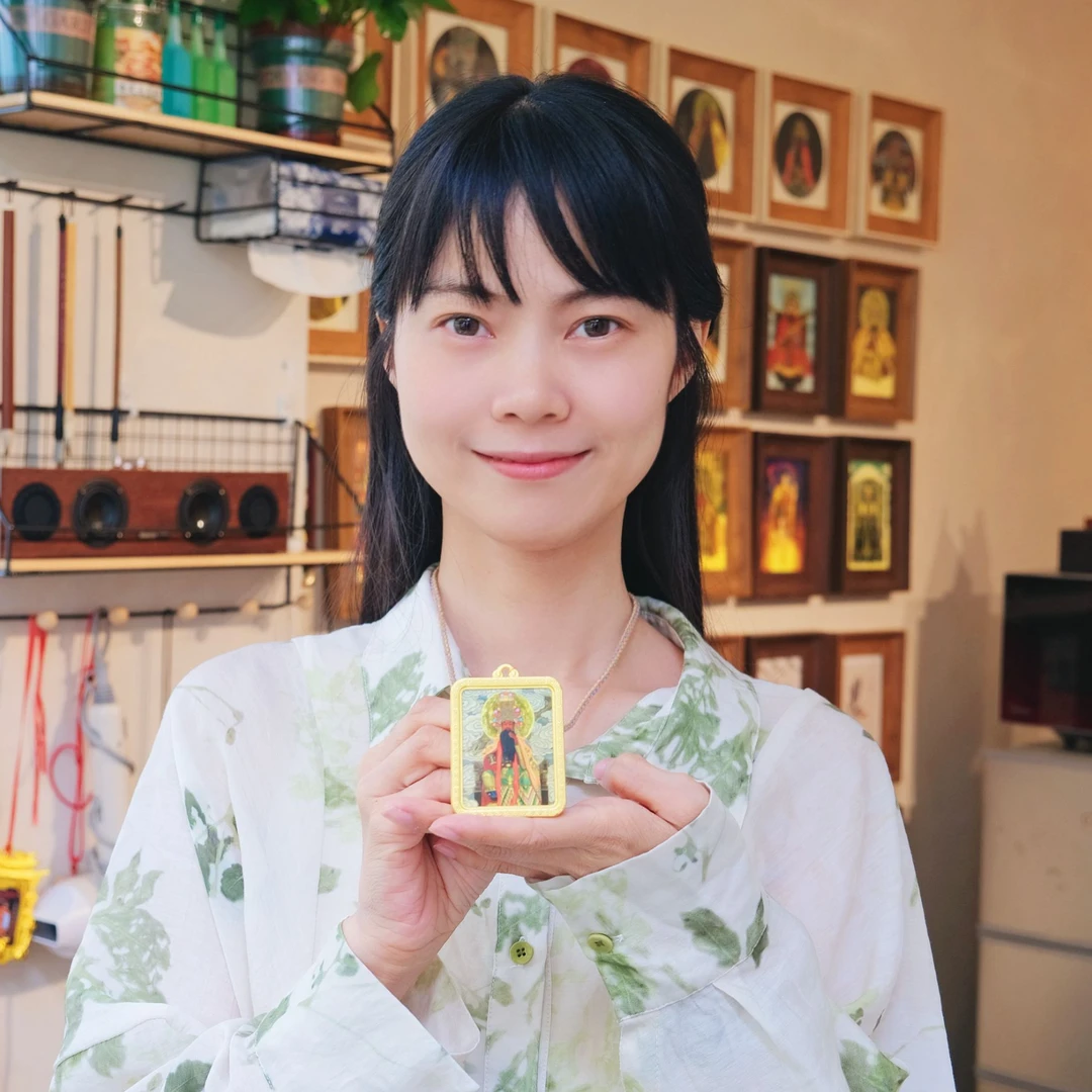 林燕丽绘画云林庵关圣帝君  收藏级艺术微喷 含装裱 摆台/挂墙