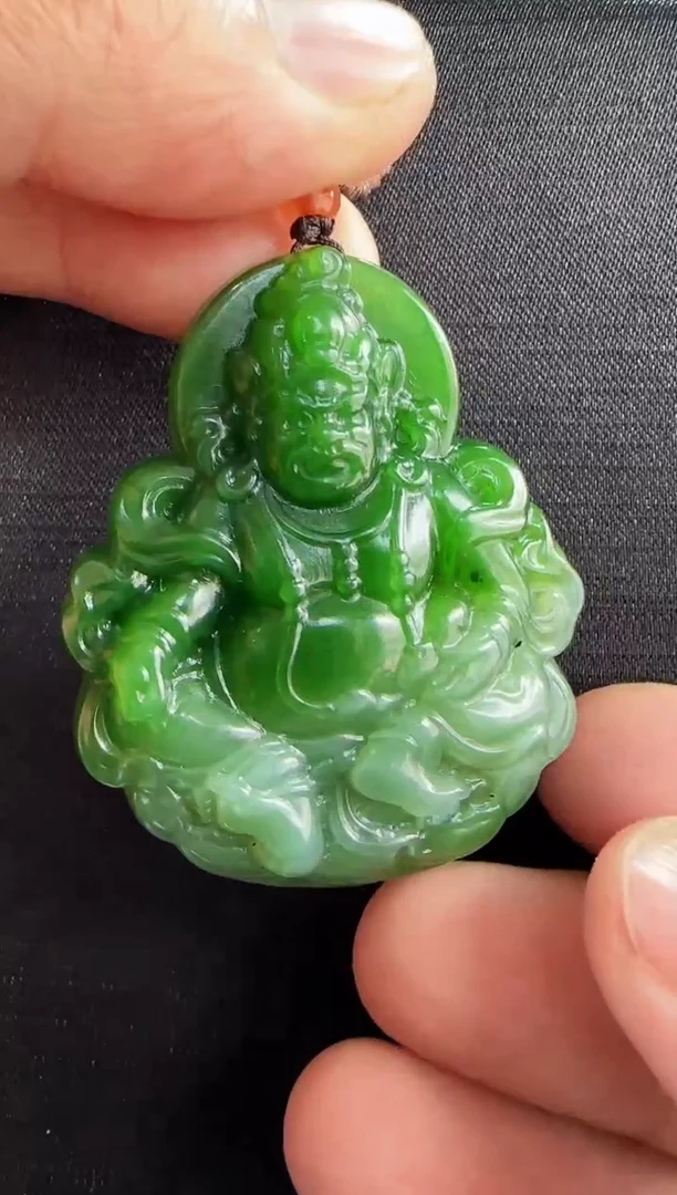 【闪购商品】和田玉颈饰未镶嵌黄财神吊坠