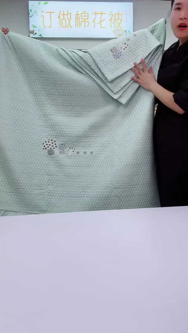 棉高品质天丝床盖三件套小蘑菇  微瑕