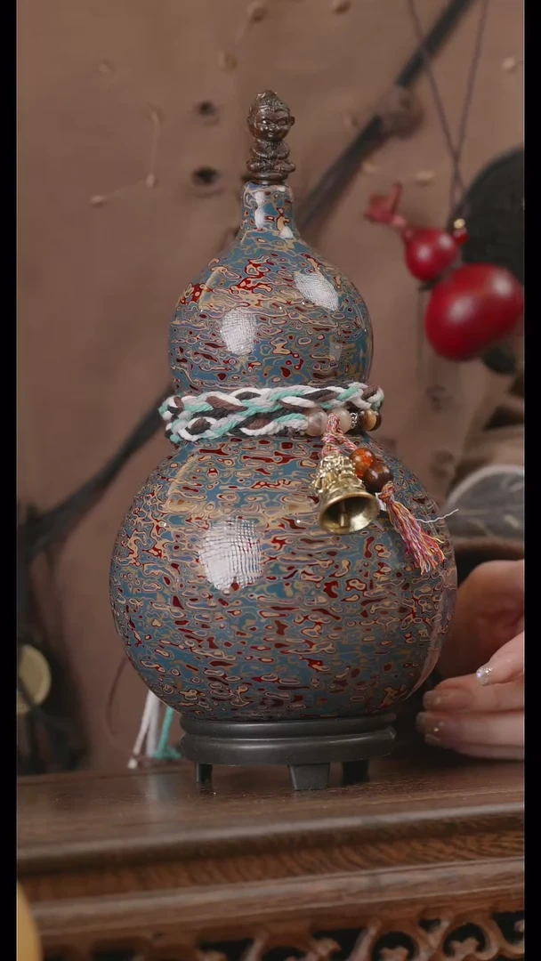 【闪购商品】331号精品天然大漆工艺防渗内胆酒葫芦~