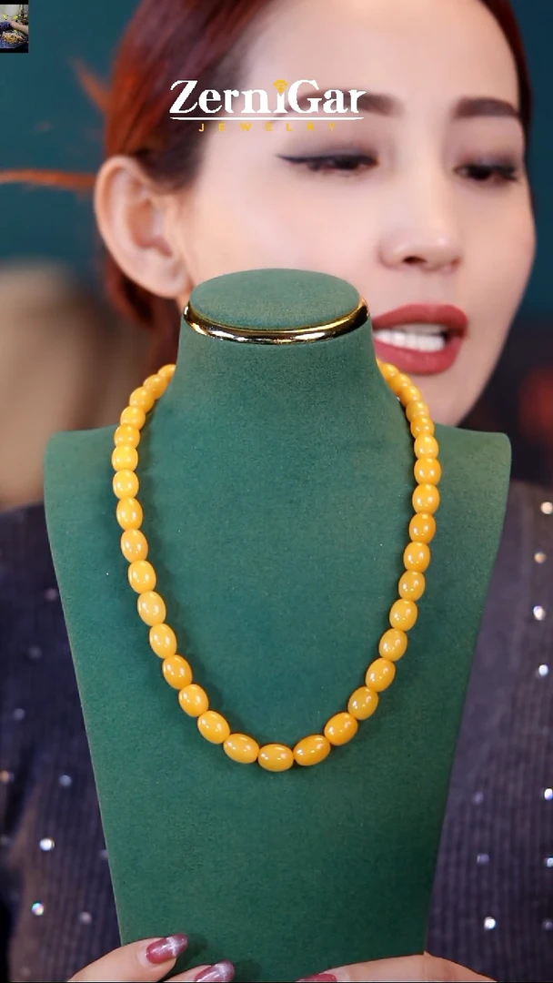 【闪购商品】琥珀颈饰未镶嵌天然琥珀项链