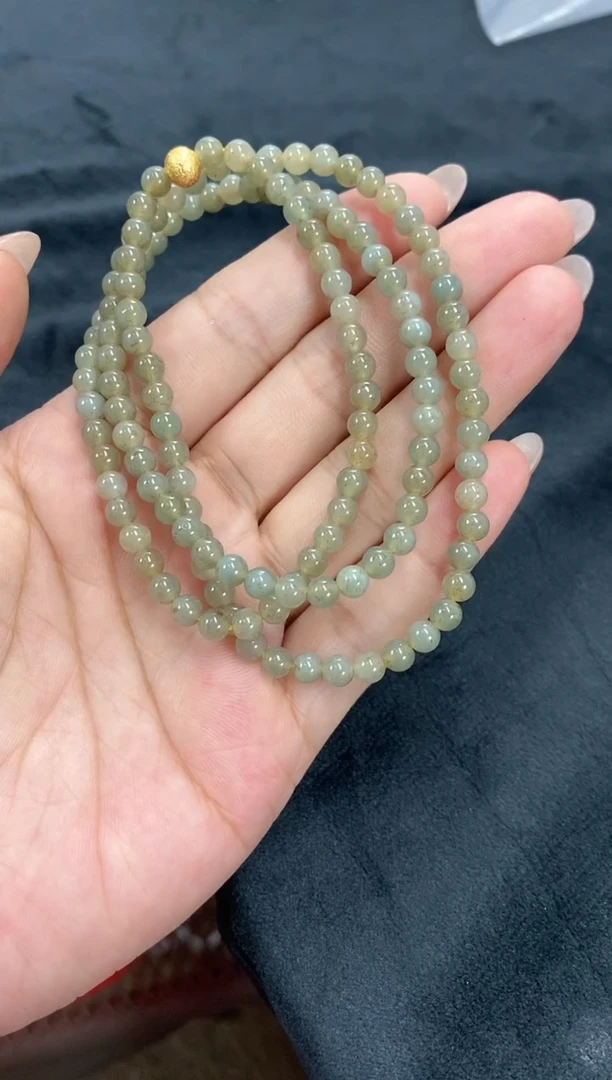 项链未镶嵌翡翠天然翡翠珠链