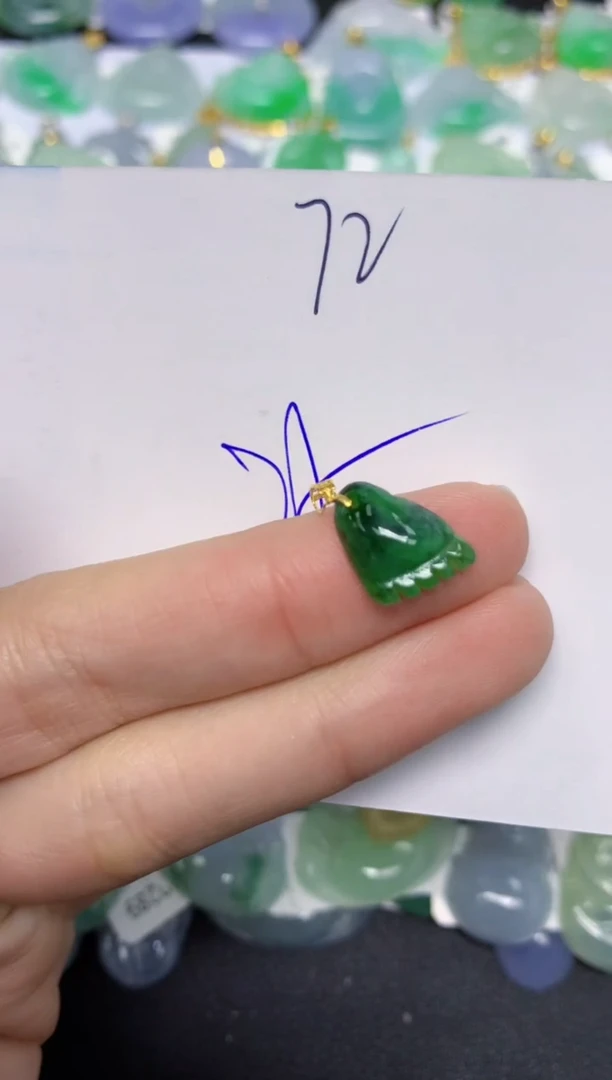 【闪购商品】翡翠颈饰18K金镶嵌 天然翡翠A货