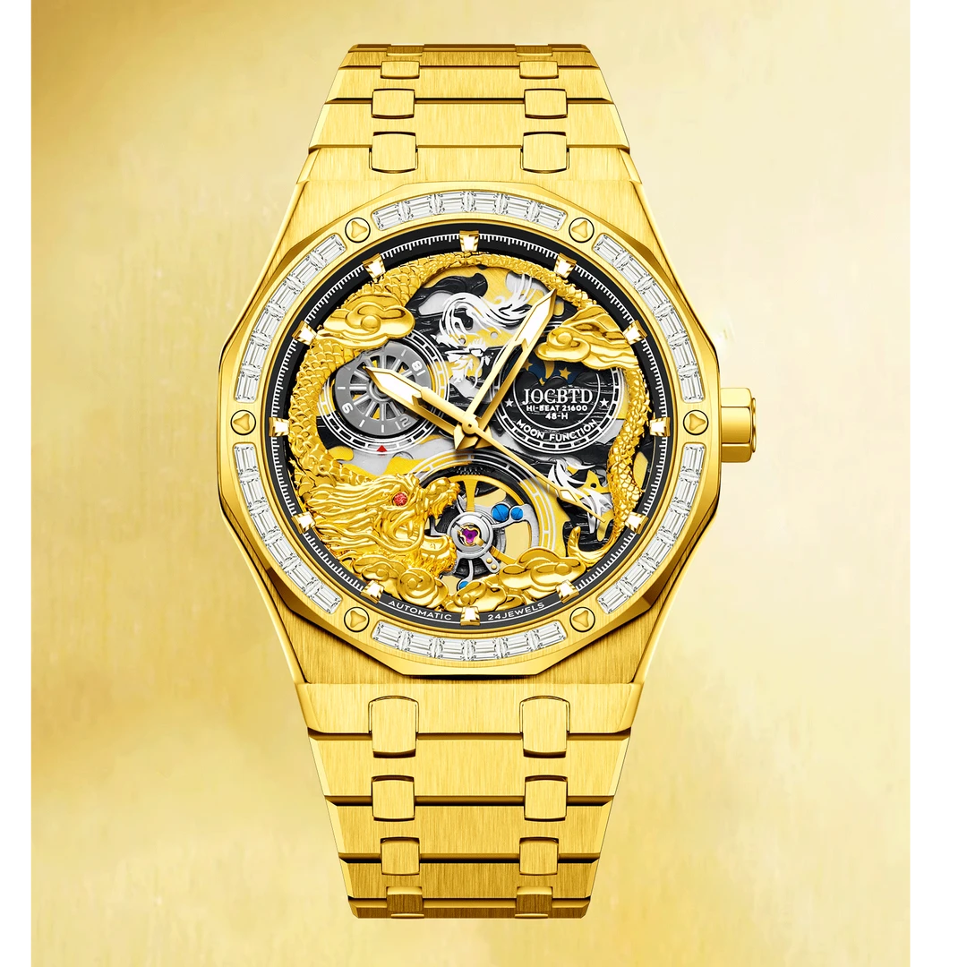 J-o男士高档奢华金震麟系列男士气质全自动机械手表-Jocbtd-F