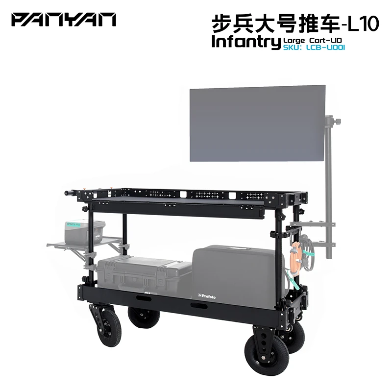 攀岩专业导演车新款机甲方便拆卸高端影视货架摄影器材手推车