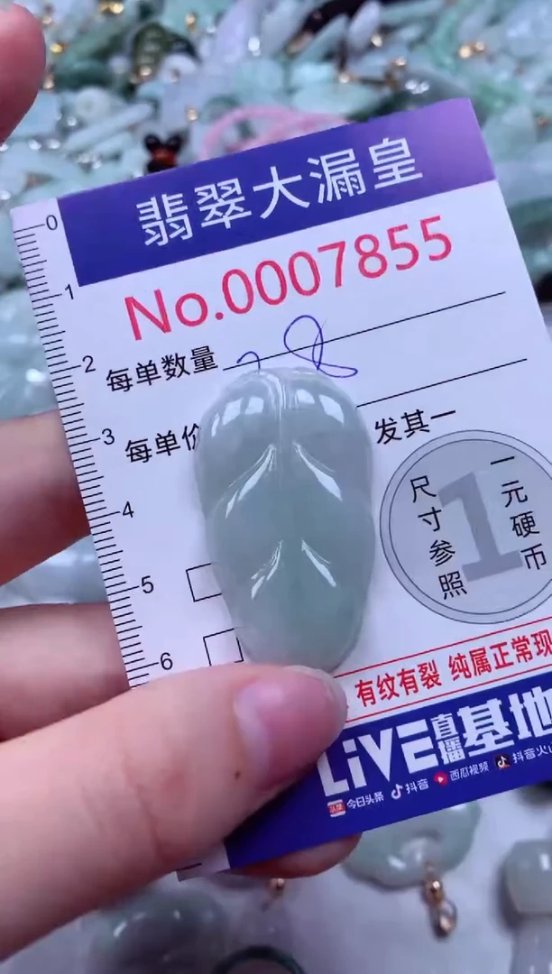 吊坠(不含链)未镶嵌翡翠7855