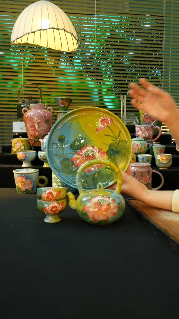 【闪购商品】杯手绘心瓷陶瓷浮力