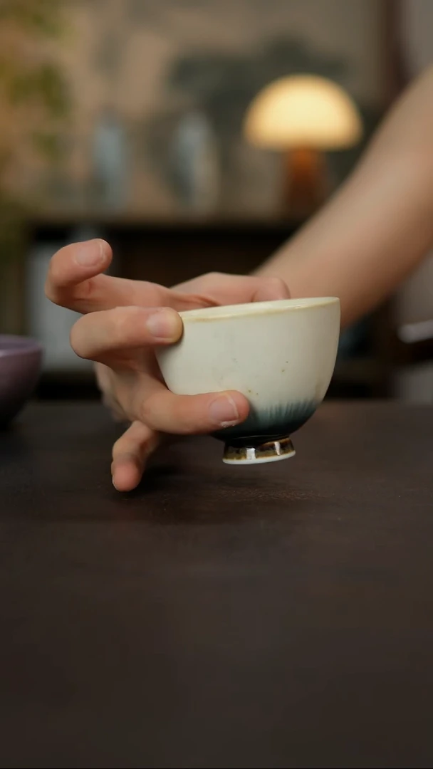 杯景德镇陶瓷杯碗柴烧多人