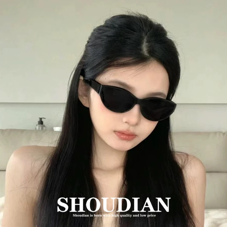 猫眼墨镜简约高级质感方圆脸显瘦气质遮阳太阳镜网红辣妹时尚百搭