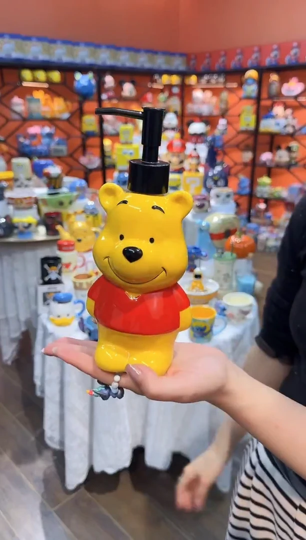 瓷片@@立体陶瓷分装按压瓶