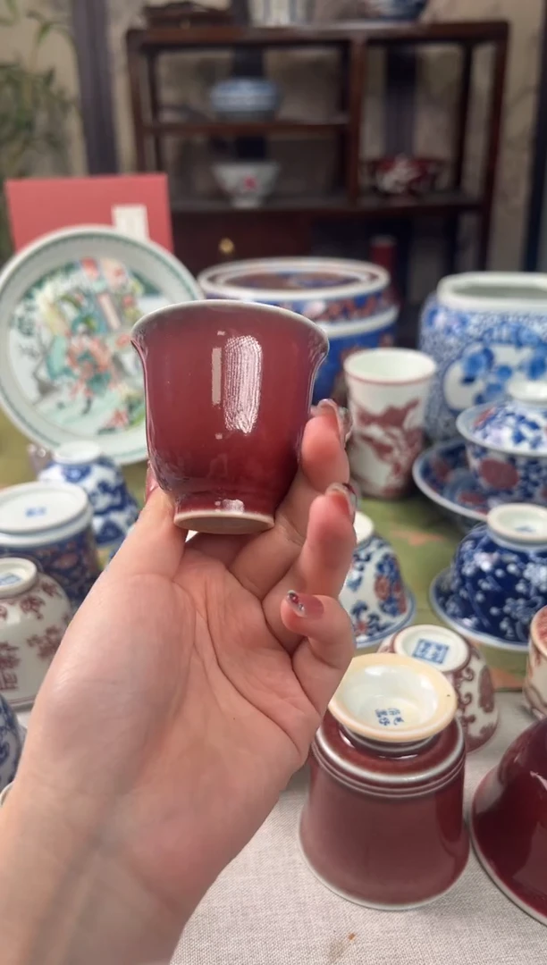 瓷片哦****事景德镇毛仔柴窑杯