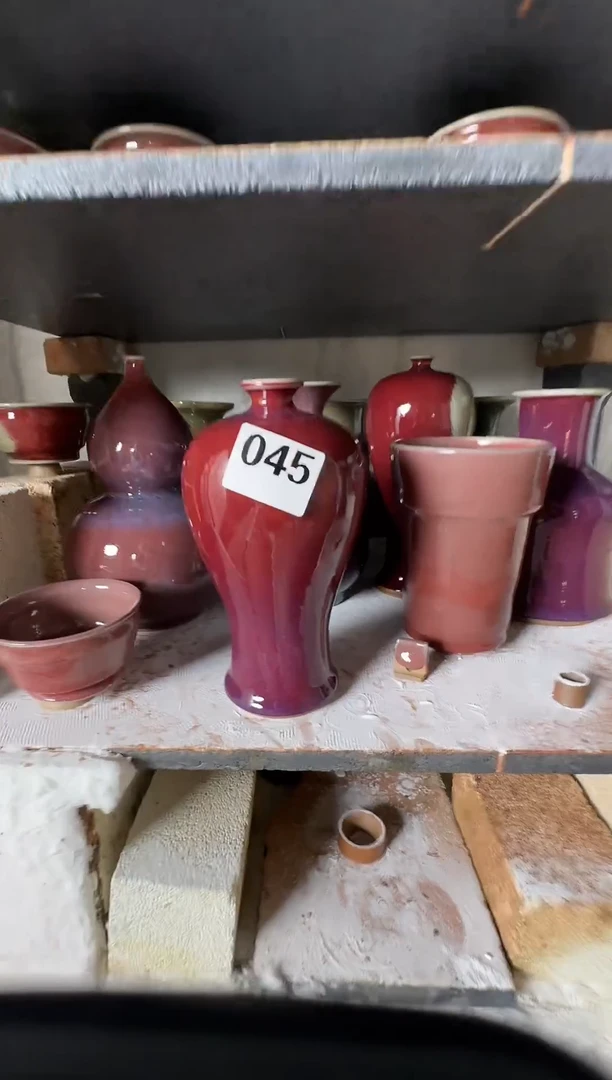 瓶钧瓷蘭山窑手作器物045全品